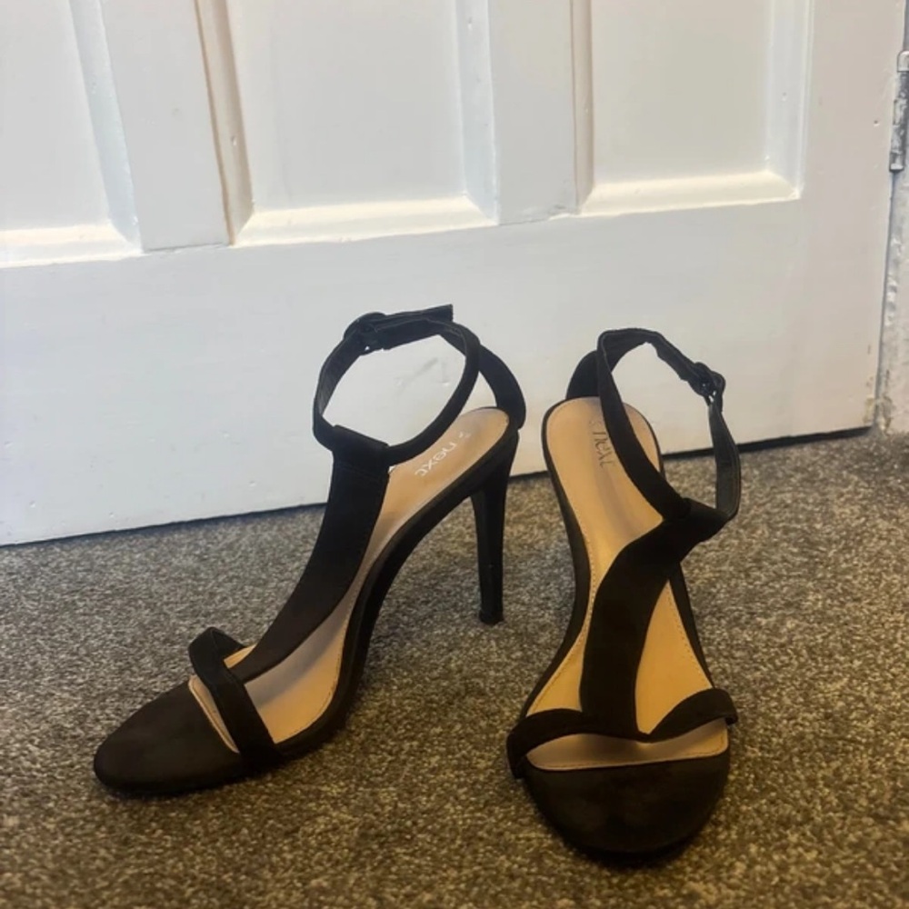 Next Black Strappy Heels